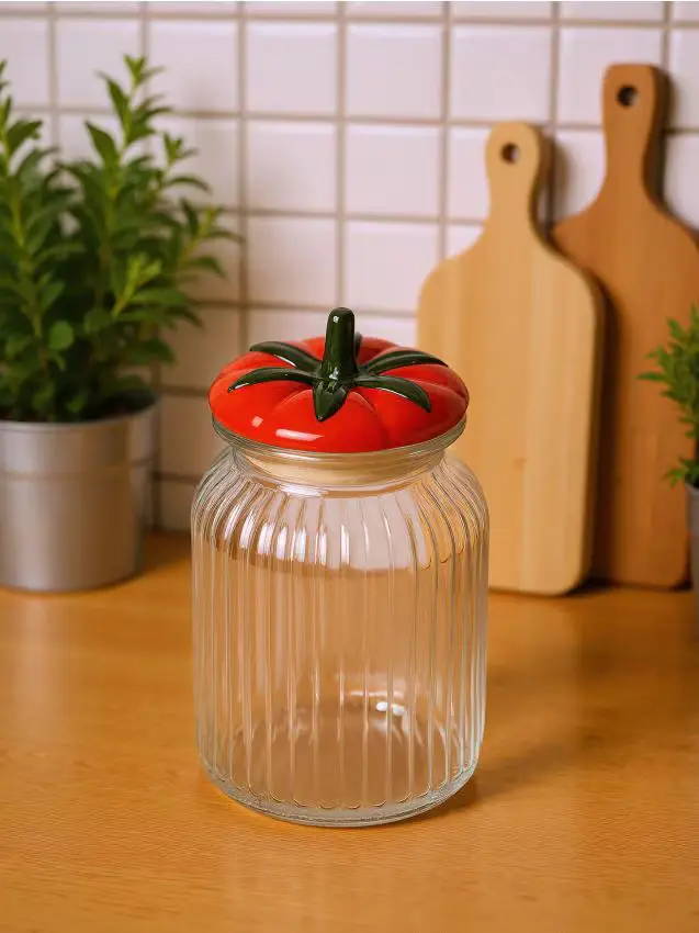 Sinsay Contenitore per alimenti con coperchio decorativo - rosso