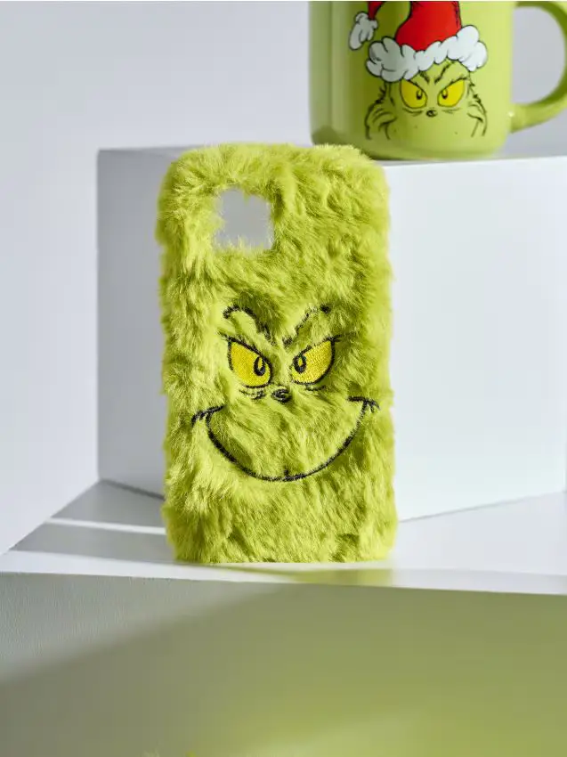 Sinsay Custodia per iPhone 13/14 Grinch - verde-giallo