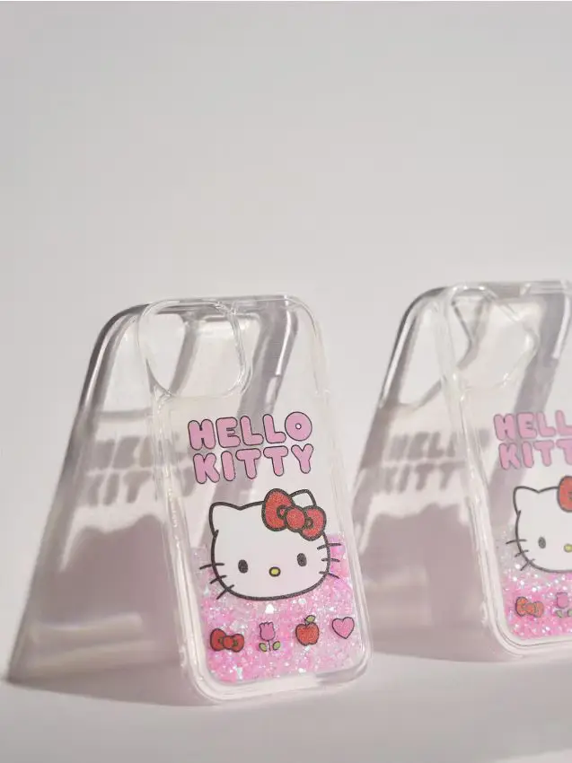 Custodia per iPhone 15 Hello Kitty - rosa shocking
