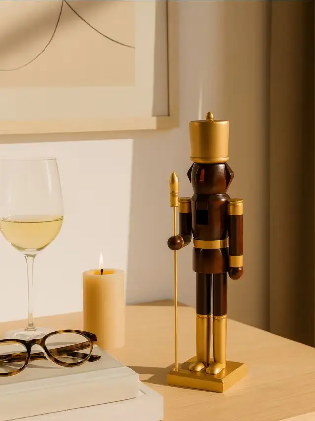 Decorazione natalizia a forma di schiaccianoci - marrone