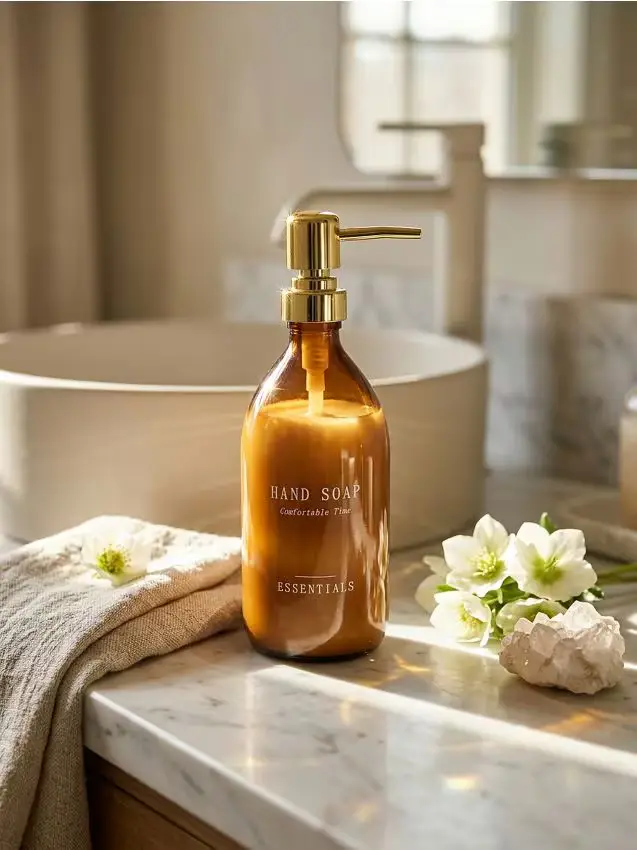 Sinsay Dispenser in vetro per sapone liquido - marrone