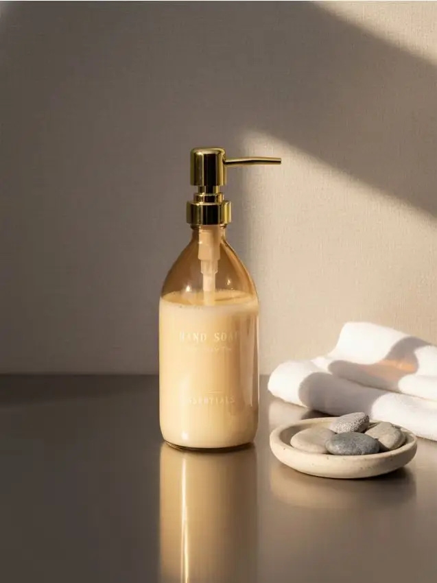 Sinsay Dispenser in vetro per sapone liquido - nude