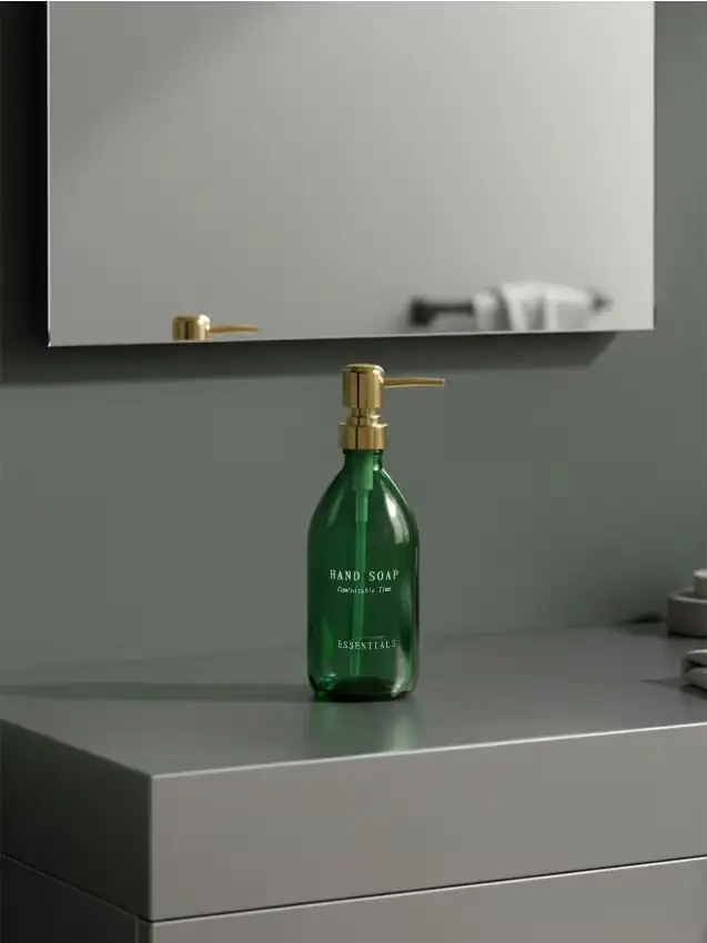 Sinsay Dispenser in vetro per sapone liquido - verde