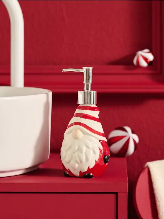 Sinsay Dispenser per sapone a forma di gnomo - rosso