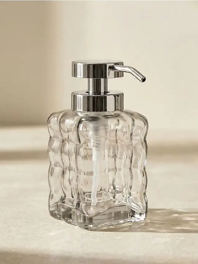Dispenser per sapone rigato - panna