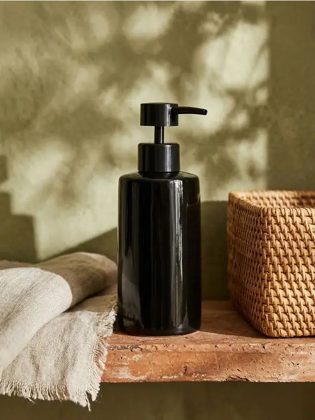 Dispenser per sapone tinta unita - nero