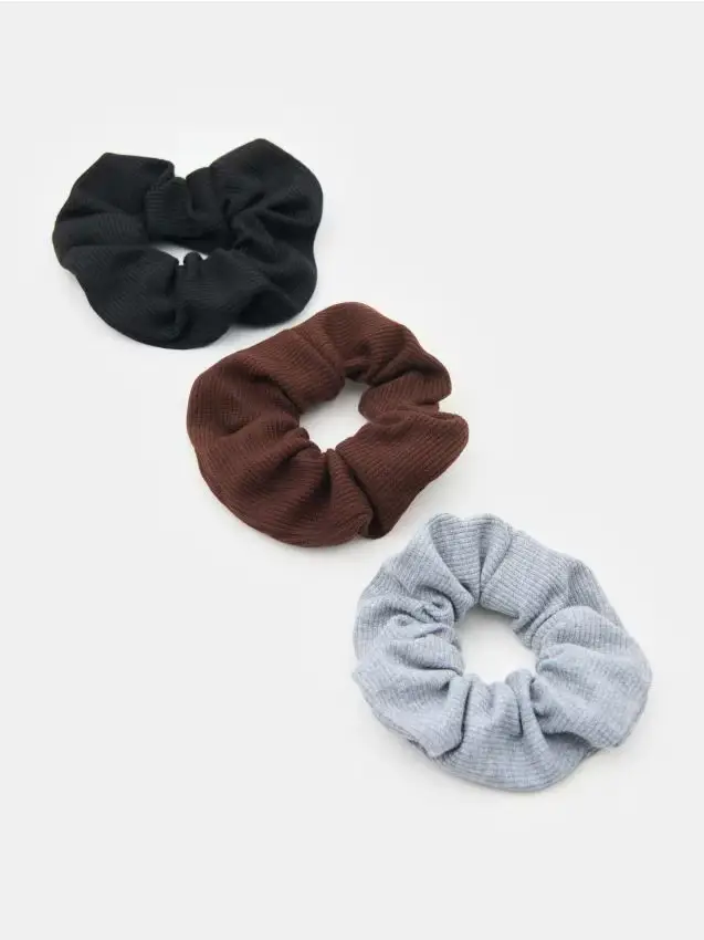 Elastici per capelli scrunchie confezione da 3 - multicolor