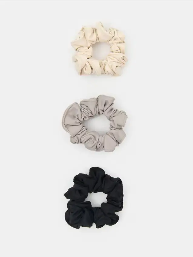 Sinsay Elastici per capelli scrunchie confezione da 3 - multicolor