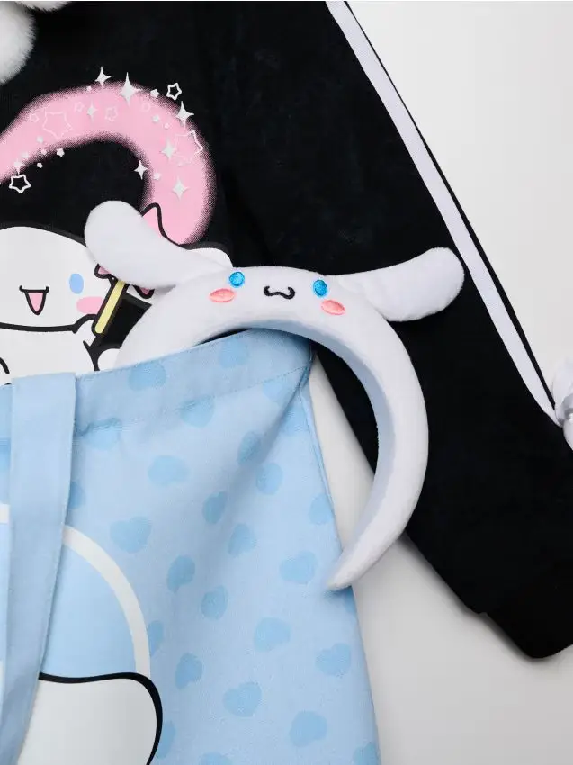 Fascia per capelli e polsini cosmetici Cinnamoroll - bianco