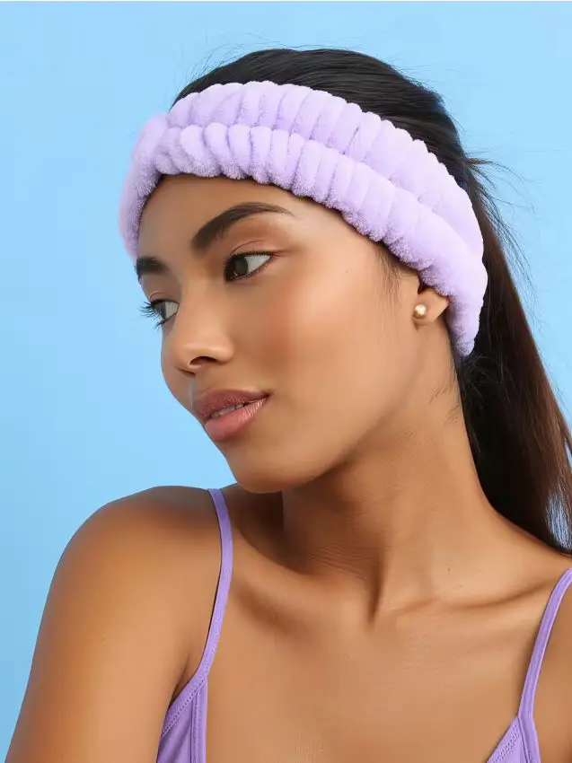 Sinsay Fascia per capelli e polsini cosmetici - lavanda