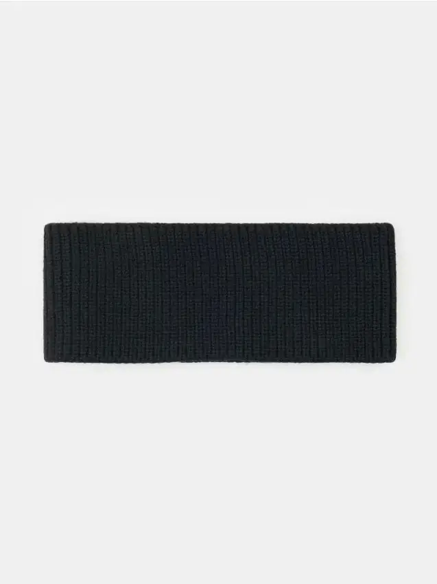Fascia per capelli in viscosa - nero