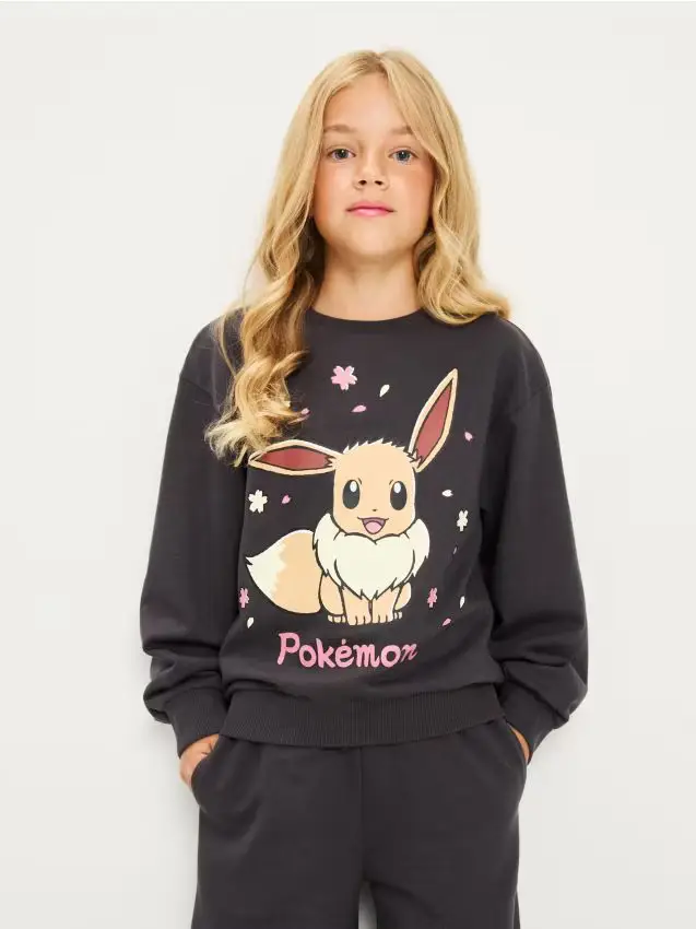 Sinsay Felpa con scollo crewneck Pokemon 2 pack - grigio scuro