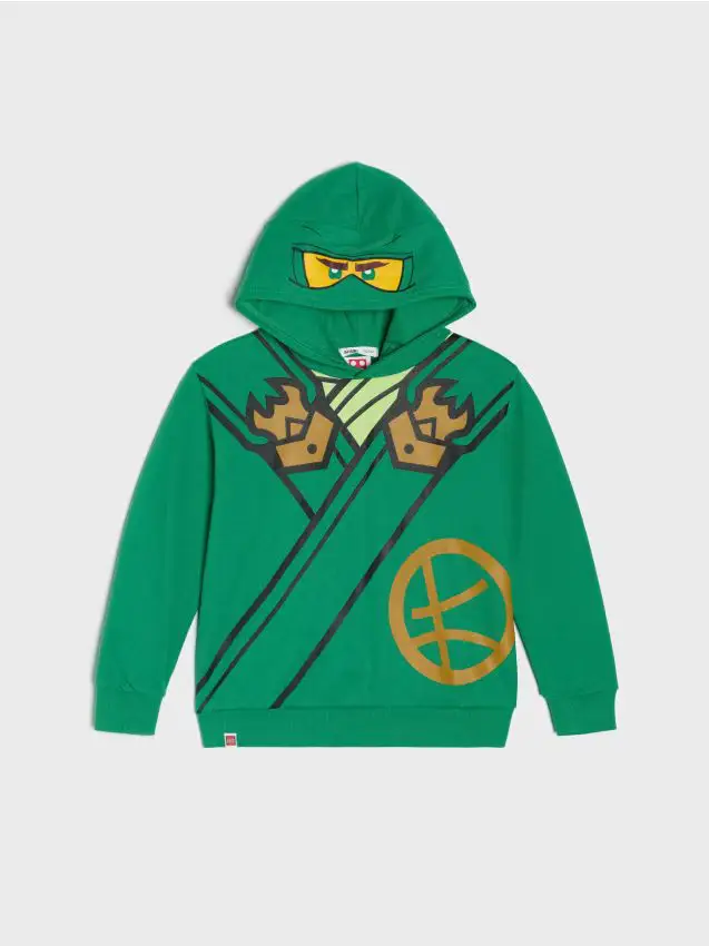 Sinsay Felpa con stampa Lego Ninjago - verde
