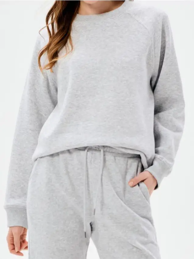 Sinsay Felpa girocollo - grigio chiaro