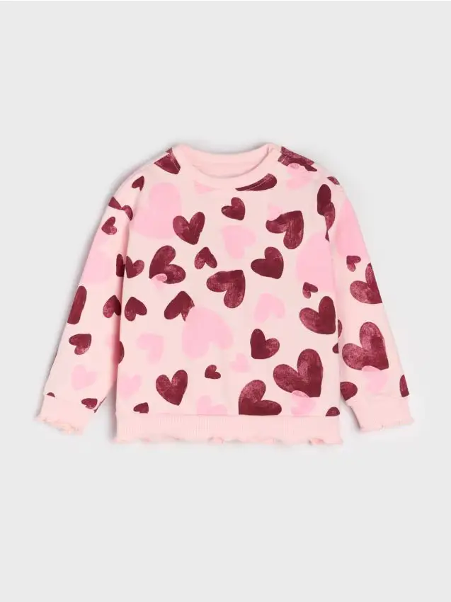 Sinsay Felpa girocollo - rosa pastello