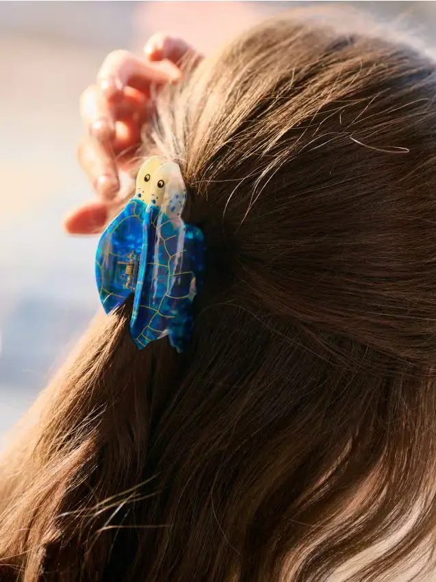 Sinsay Fermaglio per capelli a forma di tartaruga - multicolor