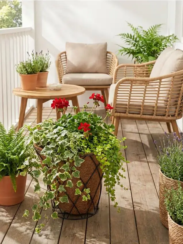 Sinsay Fioriera da giardino in metallo con inserto in sughero - nero