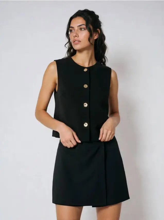 Sinsay Gilet Nero 4990996