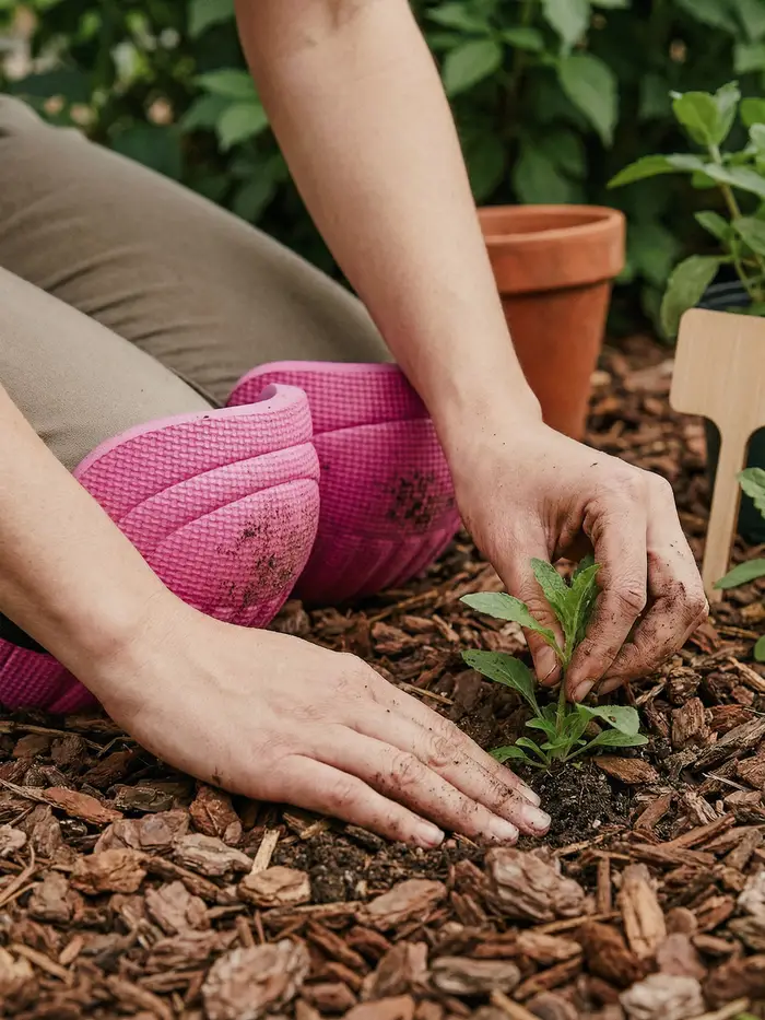 Ginocchiere per giardinaggio - rosa miniatura 5