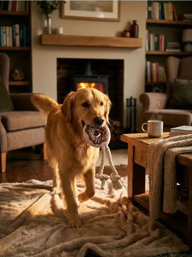 Sinsay Gioco tira e molla per cane con elementi in peluche - marrone