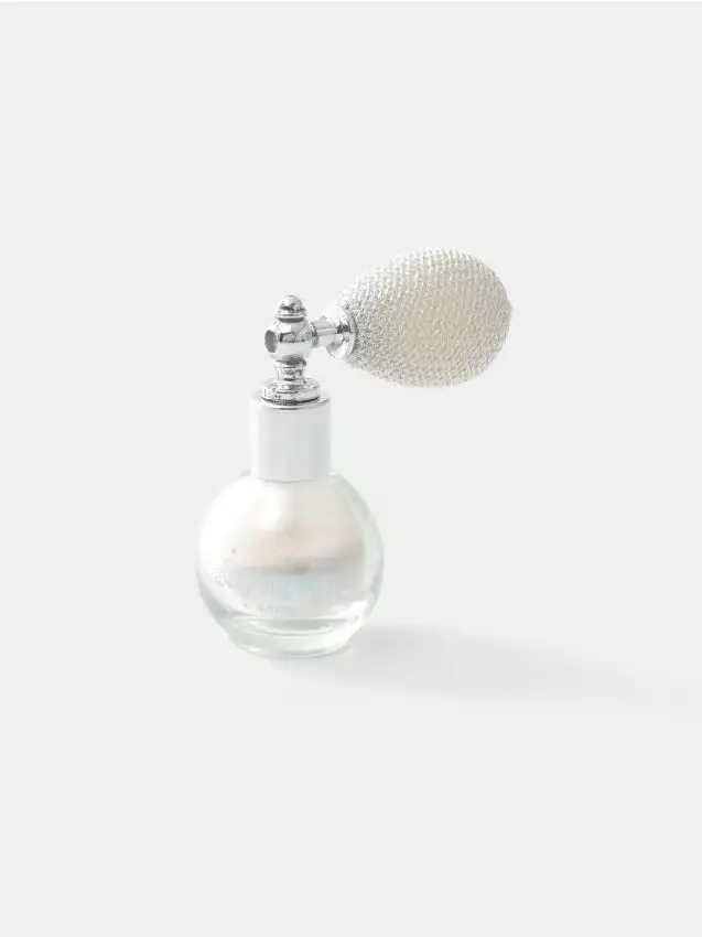 Illuminante per il corpo con nebulizzatore - argento