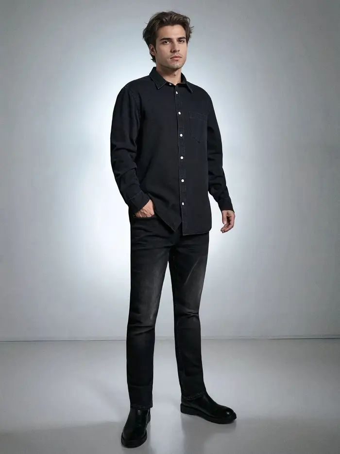 Sinsay Jeans Nero 4991007 miniatura 3