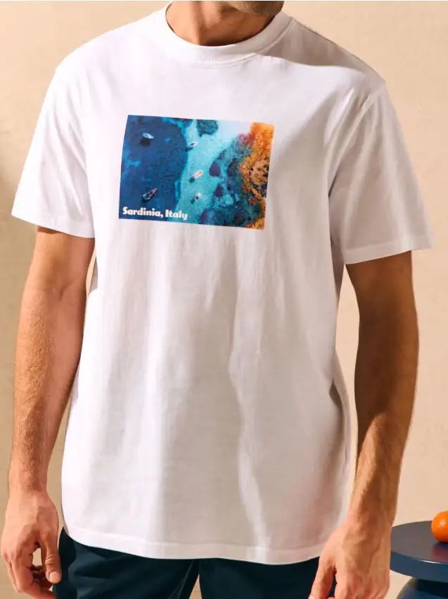 Maglietta con stampa - bianco