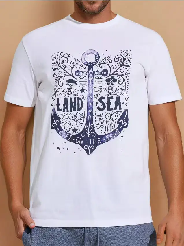 Maglietta con stampa decorativa - bianco