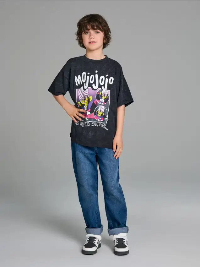 Sinsay Maglietta Powerpuff Girls - grigio scuro