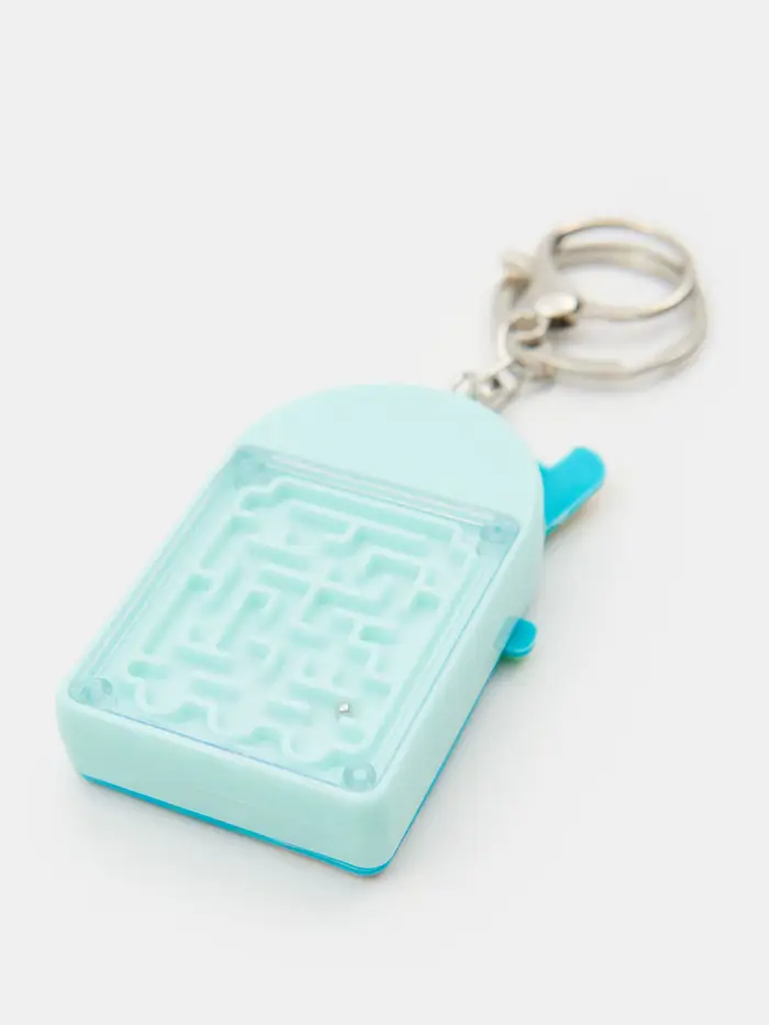 Mini calcolatrice a forma di portachiavi - grigio chiaro miniatura 4