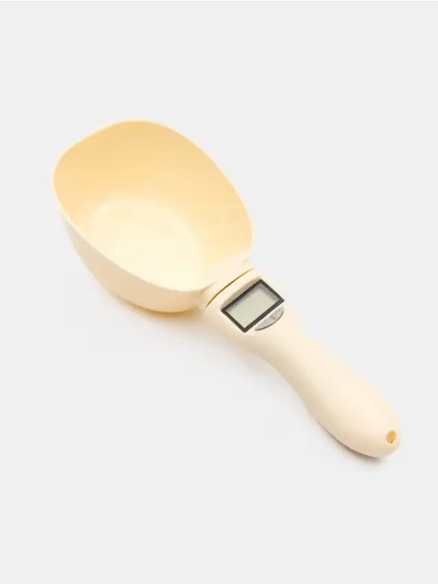 Sinsay Misurino elettrico per cibo con bilancia integrata - panna