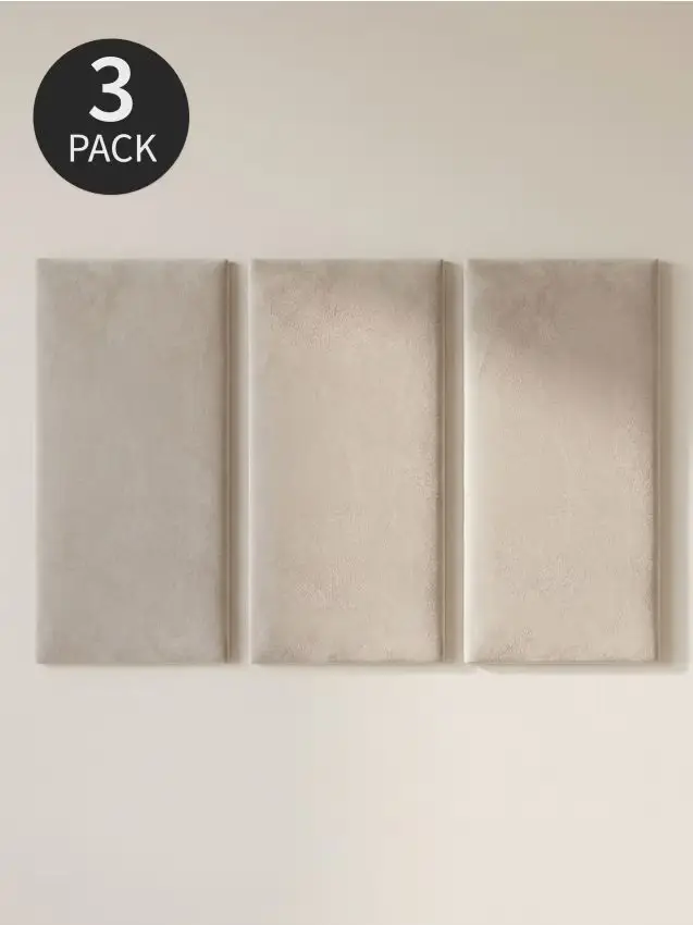 Pannelli imbottiti rettangolari 3 pack - nude