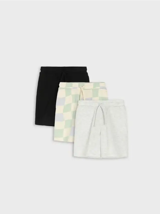 Pantaloncini in spugna 3 pack - panna
