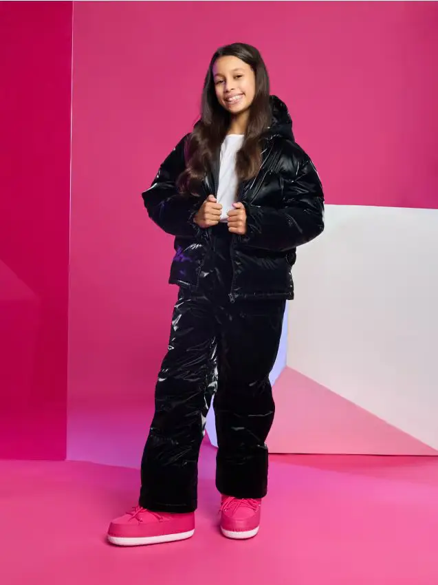 Pantaloni trapuntati - nero