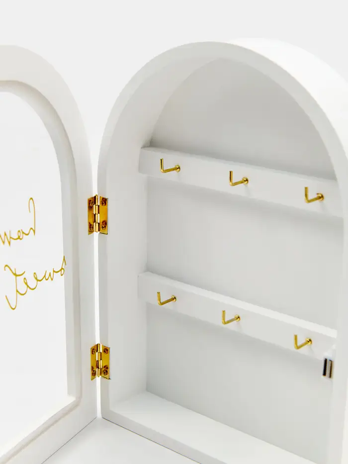 Portachiavi con scritta Home Sweet Home - bianco miniatura 4