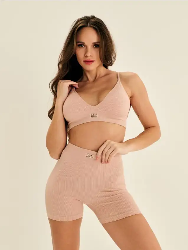 Reggiseno sportivo - rosa cipria
