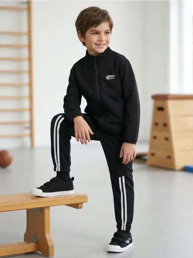 Sinsay Scarpe da ginnastica con soletta in pelle - nero