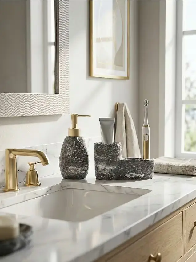 Sinsay Set da bagno - grigio chiaro