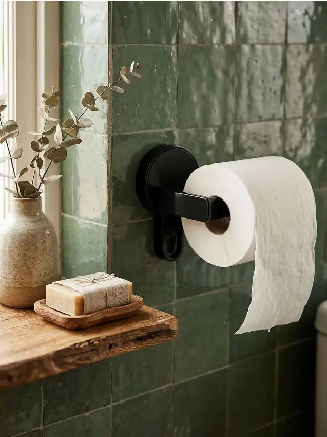 Sinsay Set da bagno portasciugamani e gancio - nero