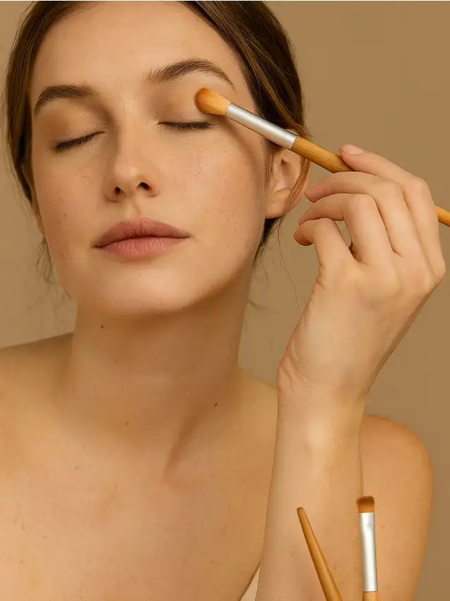 Sinsay Set di 3 pennelli per trucco - beige