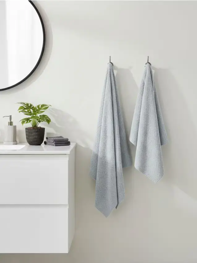 Set di asciugamani da bagno 2 pezzi - grigio chiaro