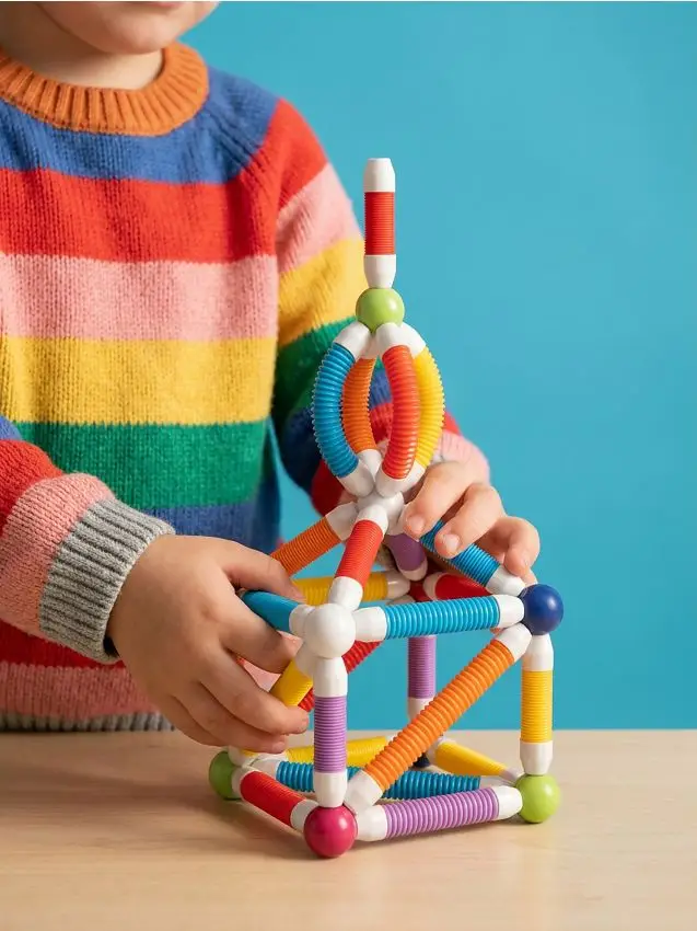Set di costruzioni magnetico con aste e palline 36 pack - multicolor