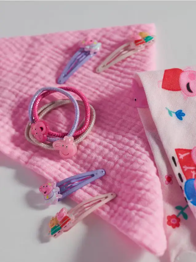 Sinsay Set di elastici e fermagli per capelli Peppa Pig, confezione da 8 - multicolor