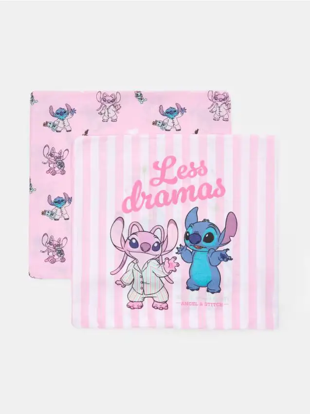 Sinsay Set di federe Stitch, 2 pezzi - rosa