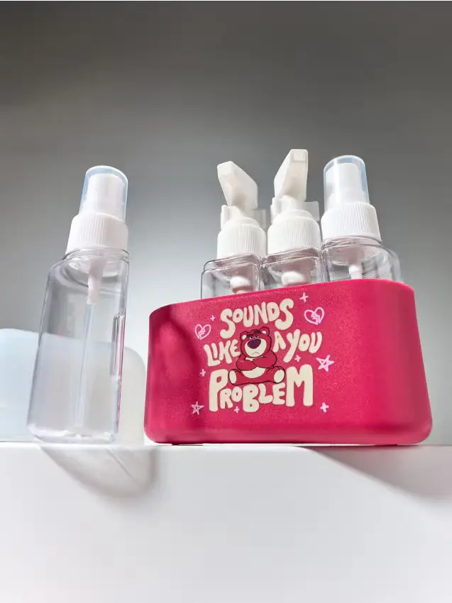 Set di flaconi da viaggio con custodia 5 pack Toy Story - viola