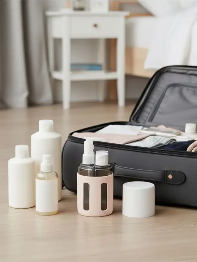 Sinsay Set di flaconi da viaggio - panna