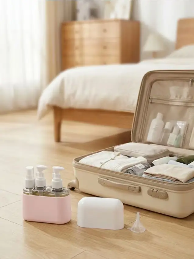 Sinsay Set di flaconi da viaggio - rosa pastello