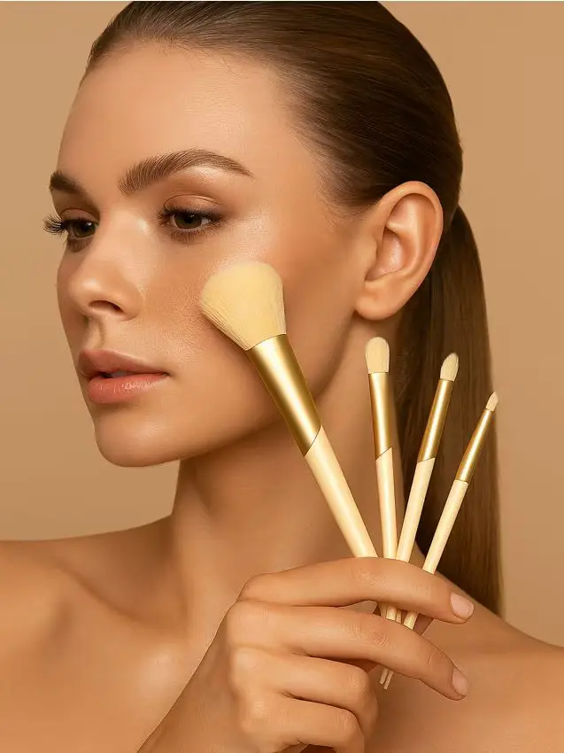 Sinsay Set di pennelli per trucco - panna