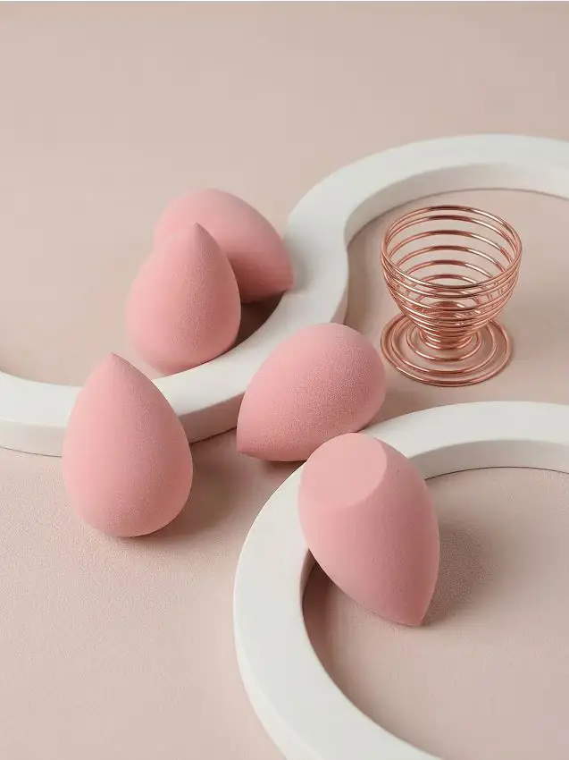 Sinsay Set di spugne per trucco con supporto - corallo