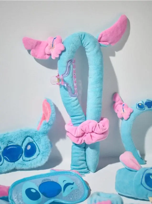 Set elastici, molletta e bigodino per capelli Lilo & Stitch - azzurro